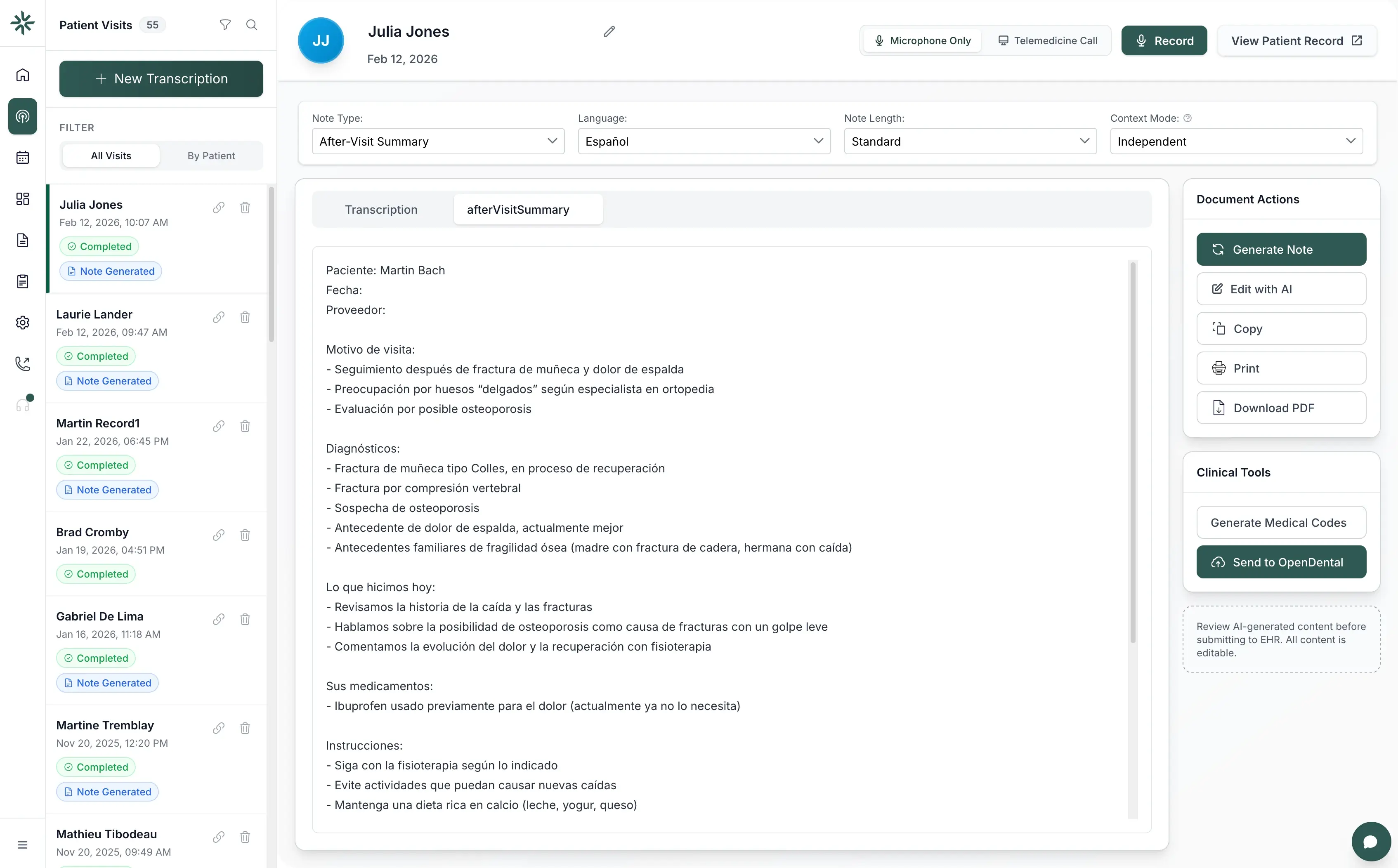 Génération de notes multilingues